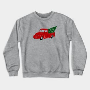 Christmas Tree Truck Crewneck Sweatshirt